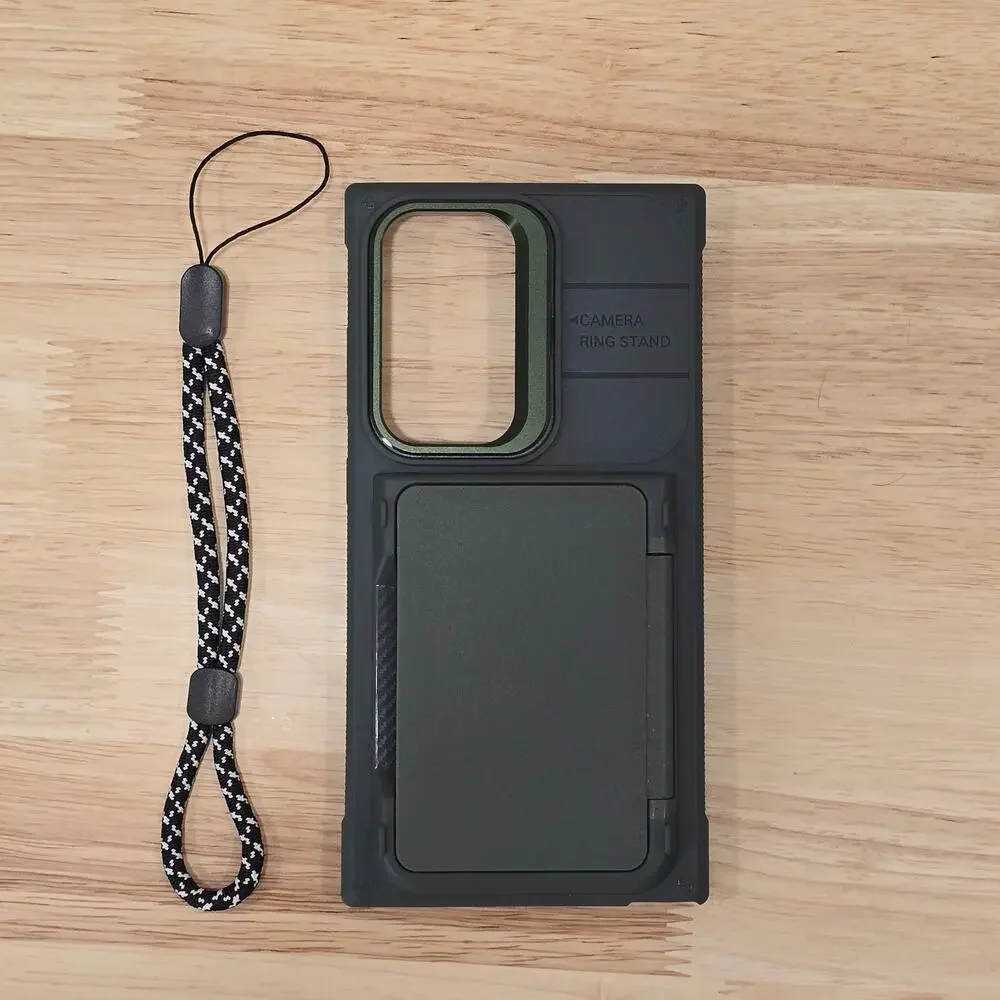 Phone Case For Samsung Galaxy S24 Ultra 6.8" Camera Lens Kickstand Card Green - Picture 5 of 6